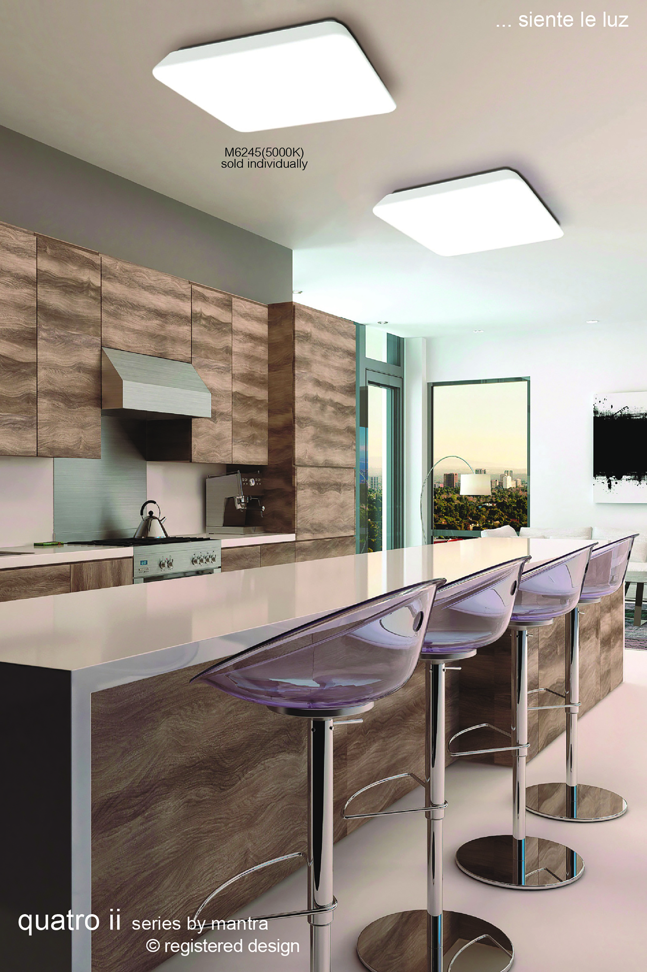 Quatro II Ceiling Lights Mantra Fusion Flush Fittings Quatro II Ceiling Lights Mantra Fusion Flush Fittings